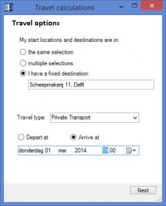 E-Maps Mobility menu