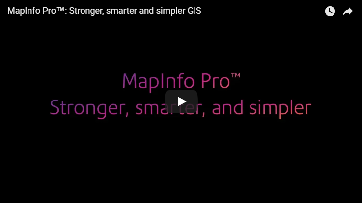 Video over MapInfo Pro 17 van Pitney Bowes